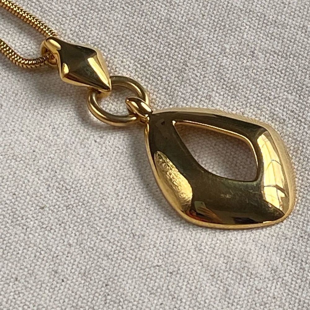 Napier Gold Teardrop Pendant Necklace - Picture 2 of 4